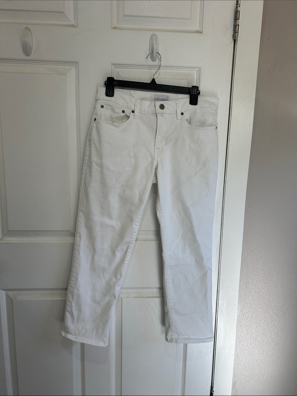 Lucky Brand White Jeans - Women's Straight Style size 12